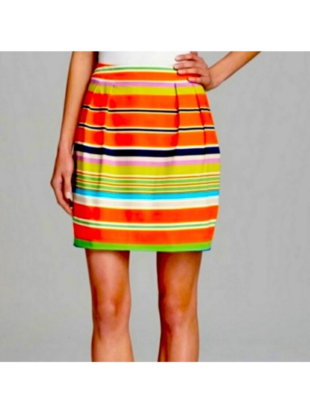 Kate Spade Luxury Stripe  Size 4 – Bold Dopamine Color